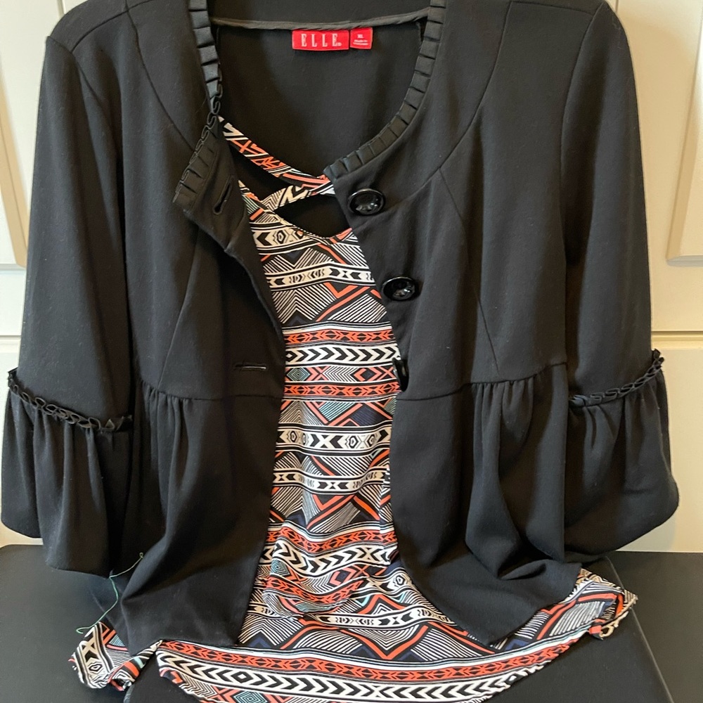 Elle Black Blazer & Torrid Camisole